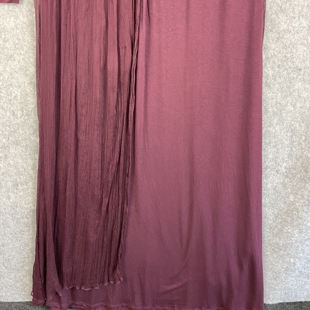 Soft Surroundings Isabetta Dress Womens Medium Purple Silk Stretch Maxi Flowy - Picture 4 of 14